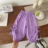 Pantalones Jogger para Niñas con Lazo 2026 Verano Estilo Delgado para Niños Mayores, Pantalones de Seda Helada de Secado Rápido, Pantalones de Verano a Prueba de Mosquitos Tendencia