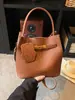 El Bolso Cubo de Moda de Este Año 2025 Bolso de Mano Nuevo de Invierno con Patrón de Lichi, Bolso Cruzado Vintage Madre e Hija para Mujer