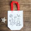Bolsa de Grafitis No Tejida Bolsa de Clasificación de Basura DIY Material para Bolso de Mano de Producción Pintado a Mano para Niños