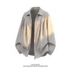 Chaqueta Bomber de Solapa con Cremallera de Calle Alta Americana para Hombres y Mujeres Otoño de Gama Alta Holgada Moderna Versátil Casual
