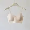 Ropa Interior Invisible de Hielo para Mujer Verano Delgado Tirantes Finos Base Líquida Sujetador de Tirantes Sensación Fresca Chaleco Dos en Uno