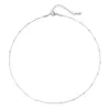 Collar Acero Inoxidable Clip de Perlas Collar Clavícula Acero de Titanio Mujeres Clip de Perlas Cadena de Hilo Dorado Exquisito Moda Estilo Simple Enviado por el Fabricante