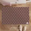 Alfombrilla de baño de estilo coreano color crema con forma de estrella, alfombrilla de tierra de diatomeas absorbente de agua y de secado rápido, alfombrilla antideslizante para pies para baño y aseo