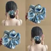 Cielo Estrellado Azul Tranquilo ~ Lazo de Satén para el Cabello de Pintura al Óleo de Alta Gama Cuerda para el Cabello Diadema Elegante Accesorios para el Cabello para Mujeres Verano