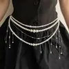 Cadena de Cintura Bohemia Europea y Americana con Borla de Disco Estilo Retro Étnico Colgante de Campanilla Accesorios de Cintura para Danza del Vientre