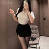 Técnico de boate Xianyi saia sexy de quadril uniforme de trabalho de secretária camisa âncora roupa de terno profissional feminino 527