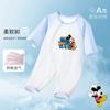 Pijama Disney de Uma Peça 100% Algodão Sem Costura Manga Longa Roupa de Casa para Bebê Recém-Nascido Roupão para Meninos Roupas Climatizadas Macacão
