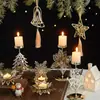 Colgante Decoración Navideña Copo de Nieve Navideño Campana de Hierro Estrella Explosiva Colgante para Árbol de Navidad Decoración para Ventana de Navidad