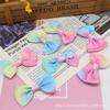 Nuevo Estilo 35-60mm Estilo Coreano Lazo Arcoíris Grande Pasador de Pelo DIY Diadema Accesorios Creativos para Ropa
