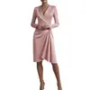 Ropa de mujer de comercio exterior transfronteriza europea y americana, nuevo estilo de verano, elegante y con estilo, vestido de color liso plisado, corte ajustado, escote en V, manga larga