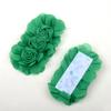 Novo tecido de chiffon feito à mão flor DIY acessórios de cabelo combinação de botão de flor tridimensional acessórios de joias decorativas para sapatos e chapéus