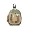 Bolsita de llaves con gancho portátil para exteriores, bolsa multifuncional para ciclismo, mini bolsa de almacenamiento para monedas y auriculares