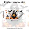 Pegatinas de pared de Halloween, dibujos animados, jardinero oscuro, pegatinas de pared autoadhesivas, duende, bruja, calabaza, pegatinas de decoración de pared para sala de estar