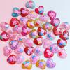 Polvo de oro versión coreana de accesorios de resina de amor de cinco estrellas para niños anillo de niña de bebé horquilla accesorios para cuerda de pelo venta al por mayor