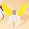 Diadema Popular Transfronteriza de Orejas de Conejo de Peluche para Pascua, Diadema para el Cabello, Fiesta, Discoteca, con Soporte de Alambre, Flexible