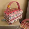 Nueva Bolsa de Almacenamiento de Gato Estilo Ins, Bolsa de Maquillaje de Dibujos Animados, Neceser Portátil para Viaje, Bolso Tote de Viaje Tridimensional, Bolsa Linda