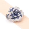 Broche de Flor de Peonía Resistente con Microincrustaciones de Zirconia, Estilo Lujo Ligero y de Alta Gama, Pin de Broche Floral Bicolor Elegante y Grandioso para Mujer