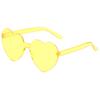 Gafas de sol de amor de color gelatina transparente para hombre y mujer, gafas de sol de corazón de melocotón, transfronterizas europeas y americanas, gafas de sol de amor unidas en forma de corazón