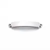 Conector para Pulsera Larga Curva 5*30mm Acero Inoxidable Rectangular Doble Agujero Colgante Accesorios para Joyería DIY