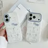 Funda de Elefante de Dibujos Animados Simple Estilo Coreano Adecuada para Apple 17 Pro Max, iPhone 16P, Linda 15 Pro, A Prueba de Golpes