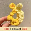 Ligas Gruesas Elásticas para el Cabello Tejidas a Mano de Color Dopamina, Alta Elasticidad Duraderas Bandas Elásticas Hechas a Mano