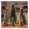 Árvore de Natal Branca Dip Decoração de Mesa de Natal Enfeites para Árvore de Natal Mini Enfeites para Árvore de Natal Atacado