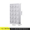 Armario de Acero, Casillero para Empleados, Gabinete Metálico, Gabinete de Almacenamiento, Dormitorio Taller de Fábrica, Zapatero con Cerradura, Gabinete para Guardar Bolsas, Gabinete de Almacenamiento