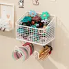 Caixa de armazenamento de acessórios de cabelo para crianças, montada na parede, para presilhas de cabelo de meninas, tiaras, elásticos de cabelo, acessórios de cabelo de banheiro, joias de vestir de bebê, suporte para elásticos