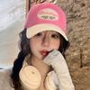 2025 Nueva Gorra de Béisbol de Copa Suave Bordada con Letra para Mujer Combinación de Colores Retro para Todo Uso Ala Ancha Americana Cara Lengua de Patito