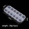 Caja de Almacenamiento Transparente de Plástico Fijo para Ranuras de Tarjetas Caja de Embalaje para Joyería Accesorios de Joyería DIY Caja para Cuentas Caja de Embalaje para Cuentas de Arroz
