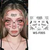 Tatuagens Adesivas de Aranha 3D Impermeáveis e Divertidas Transfronteiriças Teia de Aranha Tatuagem de Braço Maquiagem de Halloween Adesivos de Rosto