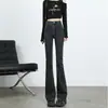 Jeans Acampanados para Mujer 2025 Nuevo Estilo de Invierno, Forrados de Polar y Engrosados, de Tiro Alto, Adelgazantes, Azul Retro, Pantalones Bootcut Ajustados