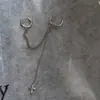 Aretes de Cruz, Aretes de Estilo Frío, Aretes para Doble Perforación, Sencillos Elegantes, Estilo Largo, Moda Dulce y Fresca, Tendencia Estilo Coreano