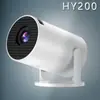 Ventas directas de fábrica Proyector HY200 1080P HD 4K para el hogar portátil mini soporta personalización en 26 idiomas