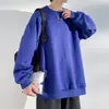 Sudadera para Hombre de Estilo Fresco y Sofisticado, Corte Holgado de Moda, Talla Grande, Nueva Prenda Superior de Cuello Redondo con Estampado de Letras Estilo Americano para Primavera y Otoño