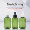 Frasco Spray 150ml Verde Escuro Ombro Inclinado Frasco Spray Névoa Fina Frasco Spray Plástico Pet Frasco Pequeno Portátil Vazio