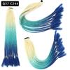 Pelucas de Cola de Caballo Dreadlock Estilo Europeo y Americano al por Mayor para Niños, Pelucas de Gomas Elásticas de Colores, Trenzas Boxeadora de Colores de Fibra de Alta Temperatura