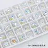 Diamante para Nail Art Dongzhou Autêntico 10mm Quadrado Gordo Fundo Pontiagudo Diamante para Joias DIY Acessórios Diamante de Vidro Colorido Revestido Brilhante Lote