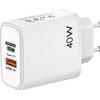 Nuevo cargador rápido PD25W de protocolo completo interfaz Tipo C certificación CE adaptación estándar europeo Huawei Android transfronterizo