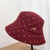 Colección de otoño/invierno 2026 estilo japonés: sombrero de pescador de lunares dulces, retro y versátil, sombrero tipo cubo elegante para protección solar y calidez