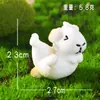 Transfronterizo Nuevo Producto Micro-Paisaje Creativo Cerdo Blanco Lindo Figuras Decoración DIY Accesorios para Colgar Escritorio Mini Adornos