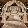 Envío Transfronterizo de Gasa de Tul Blanca Transparente para Boda Romántica y Decoración de Festival, Red de Tul para Fondo de Fiesta de Cumpleaños