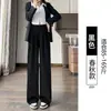 Calça de Veludo Cotelê Moda Marrom Feminina Outono Inverno 2026 Nova Com Pelúcia Cintura Alta Tricô Casual Perna Larga
