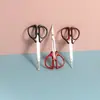 Tijeras Puntiagudas de Acero Inoxidable para Recortar Cejas Tijeras Domésticas de Cabeza Redonda para Vello Nasal y Pestañas Herramientas de Belleza Recorte de Cejas Tijeras de Belleza Multifuncionales