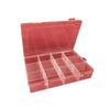 Caja de almacenamiento con clasificación de múltiples rejillas para piezas de joyería, transparente, de 12 rejillas, para almacenamiento y acabado, y embalaje de componentes.