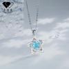 Kaman su collar pentagrama azul elegante nuevo transfronterizo colgante de circonita joyería europea y americana joyería más vendida