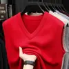 Chaleco de Lana Transfronterizo de Otoño e Invierno para Hombre con Cuello en V Suéter de Lana Engrosado Chaleco para Jóvenes y Mediana Edad Chaleco de Papá