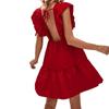 2026 Nuevo Verano Amazon Ropa para Mujer Cintura Ceñida Acampanado Sexy Europeo y Americano Cuello en V Espalda Descubierta Sin Mangas Vestido