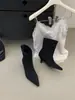 []2026 Otoño/Invierno Nuevas Botines Tacón Medio Punta Fina Botas de Mujer Botas Europeas y Americanas de Media Pantorrilla Tallas 35-40