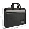 Bolsa de Documentos Portátil Personalizada com Logotipo, Grande Capacidade, Zíper, Pasta à Prova d'Água, Bolsa para Computador de Escritório